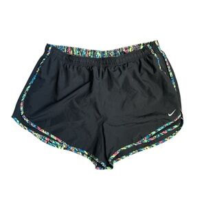 Nike Dri Fit Thermal Shorts Black with Paint Splatter Trim 2X